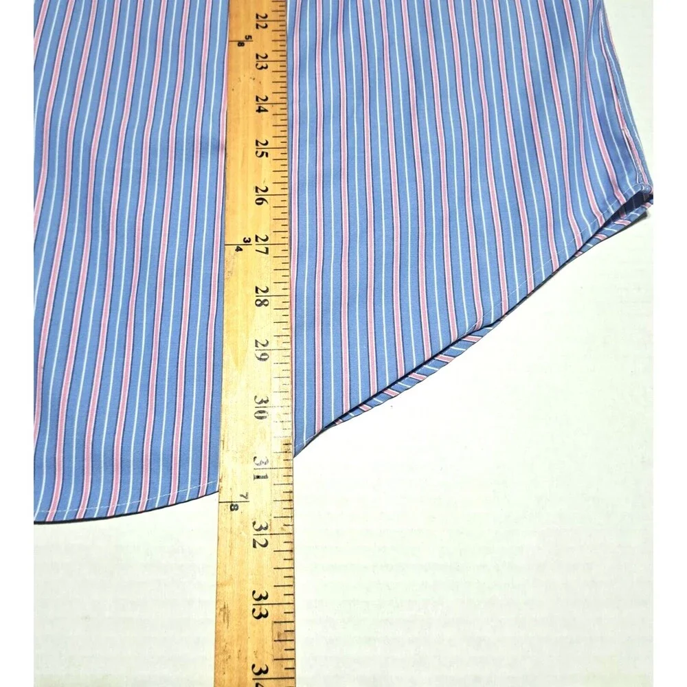 Vintage Ralph Lauren Shirt Mens 17 extra Large  Stripe Preppy Long Sleeve NWOT - Picture 7 of 8